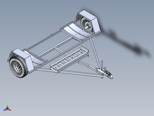 2.5Kg拖车3D数模图纸+STEP格式缩略图