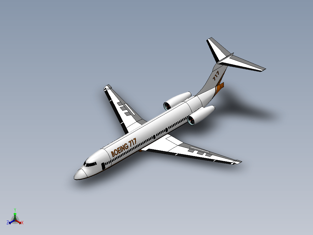 波音717-200飞机
