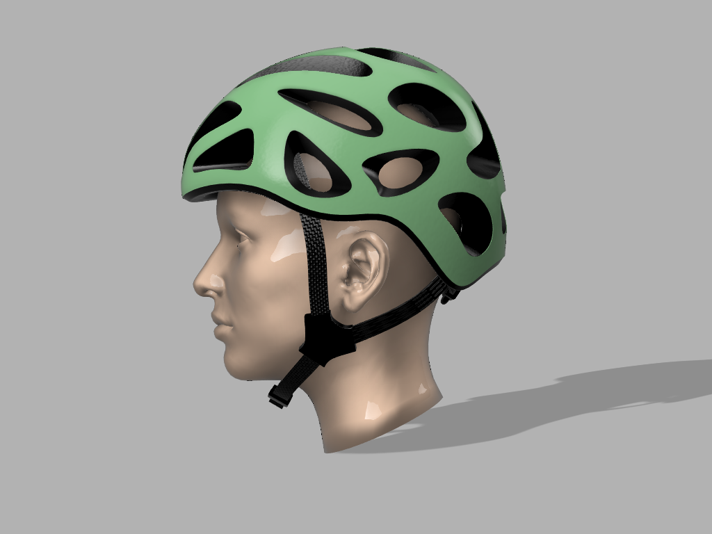 自行车头盔模型