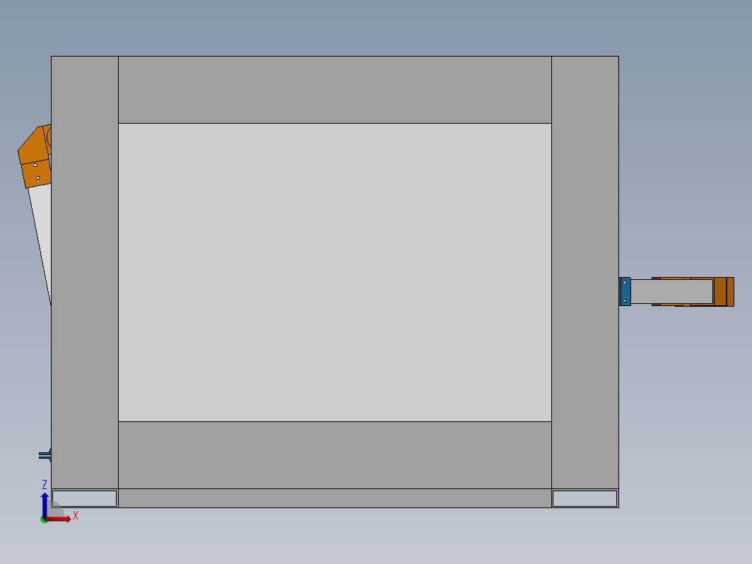 三轴机械结构3D图纸 Solidworks设计