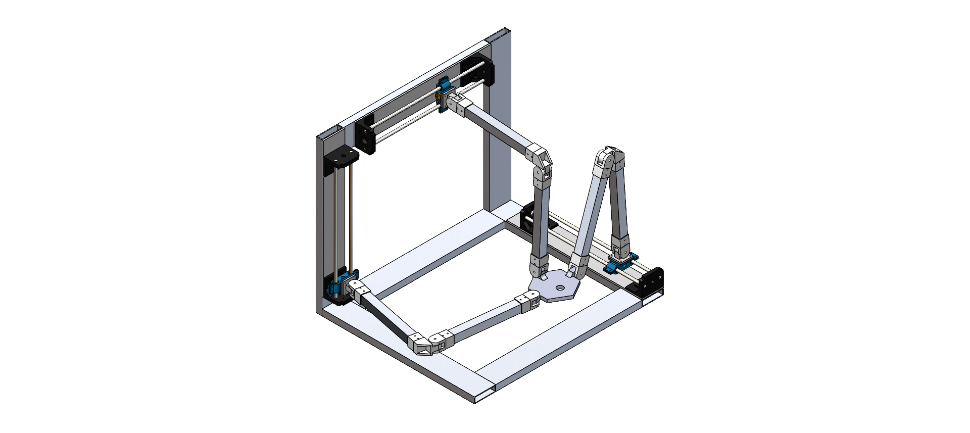 三轴机械结构3D图纸 Solidworks设计