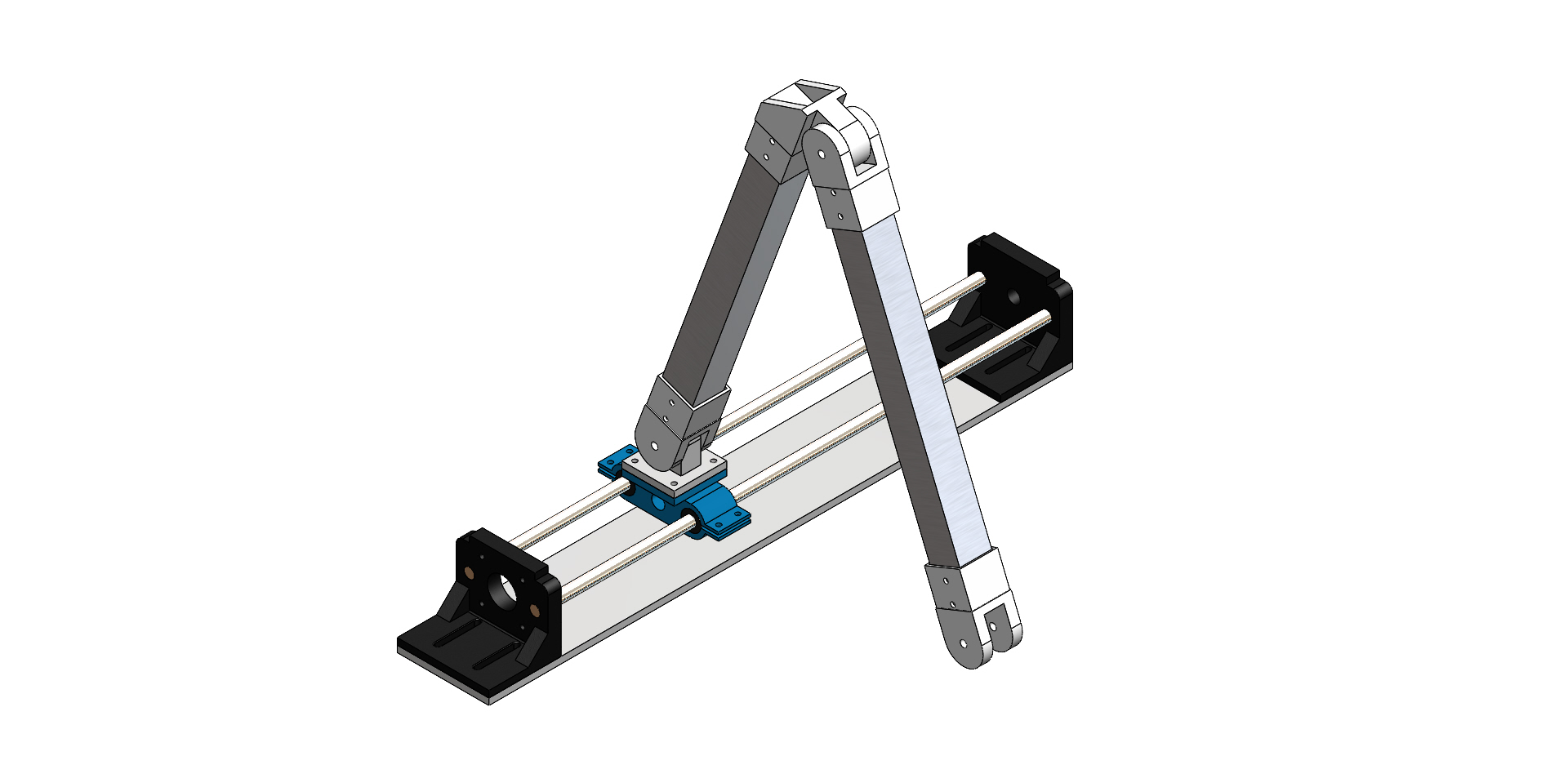 三轴机械结构3D图纸 Solidworks设计