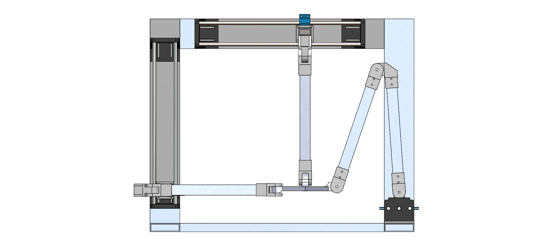 三轴机械结构3D图纸 Solidworks设计