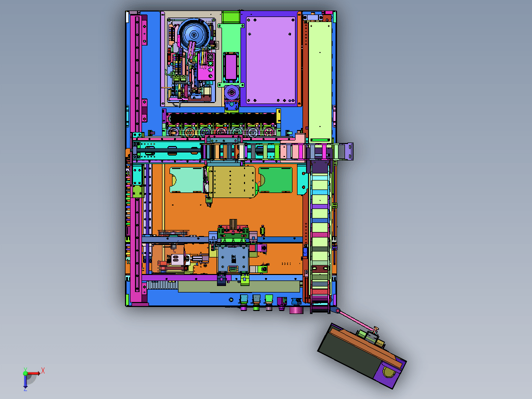 落地式阀体组装设备,3D详实