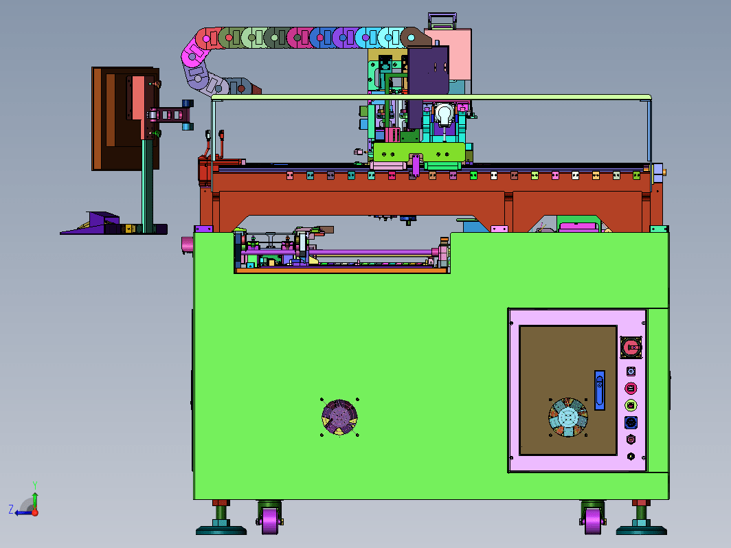 落地式阀体组装设备,3D详实