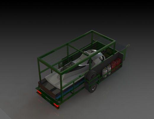 游艇拖车 domocad3d 缩略图