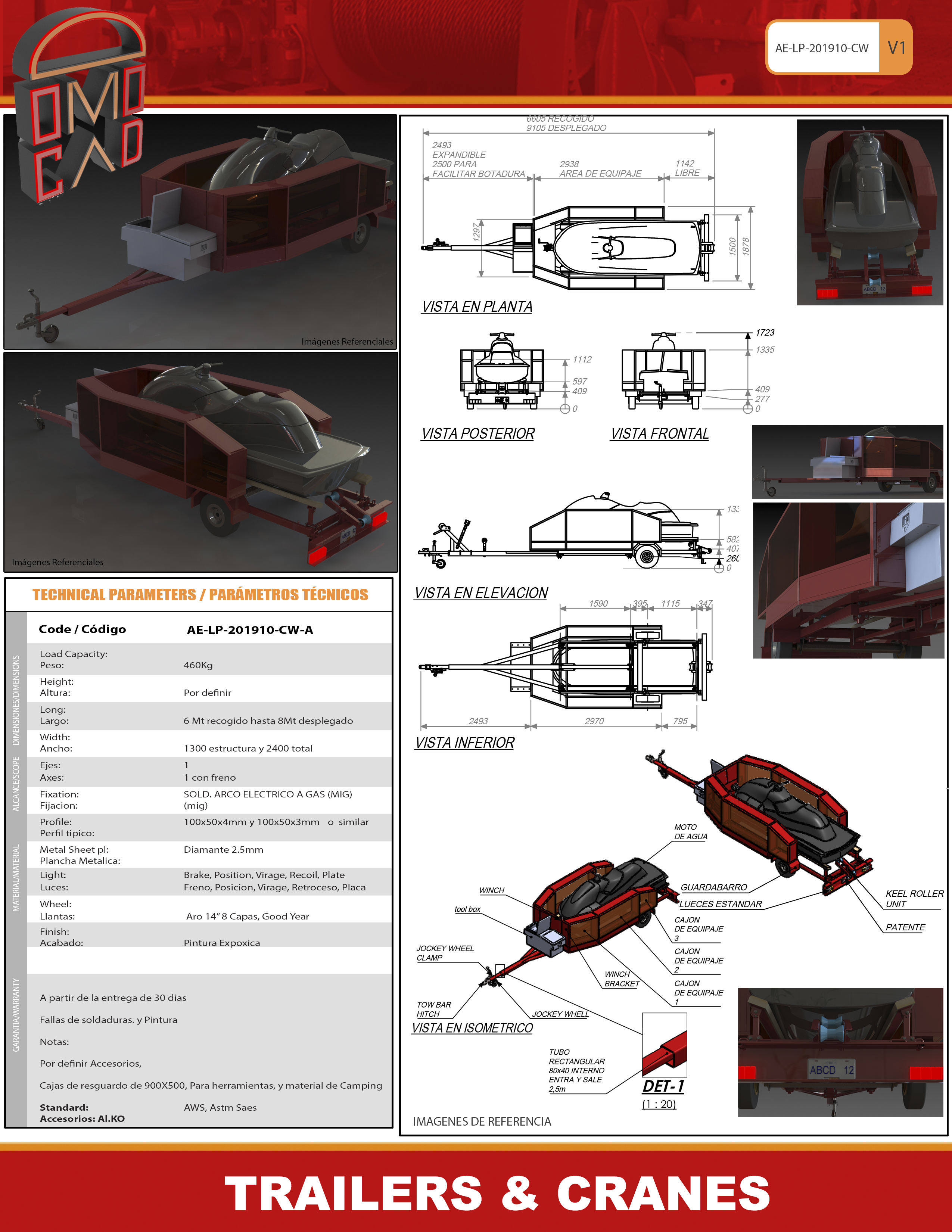 游艇拖车 domocad3d 