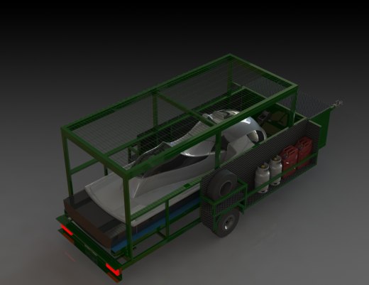 游艇拖车 domocad3d 缩略图