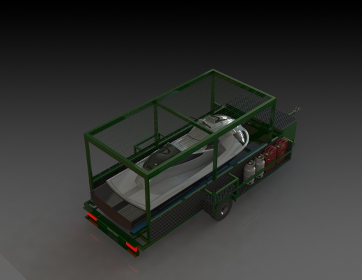 游艇拖车 domocad3d 缩略图