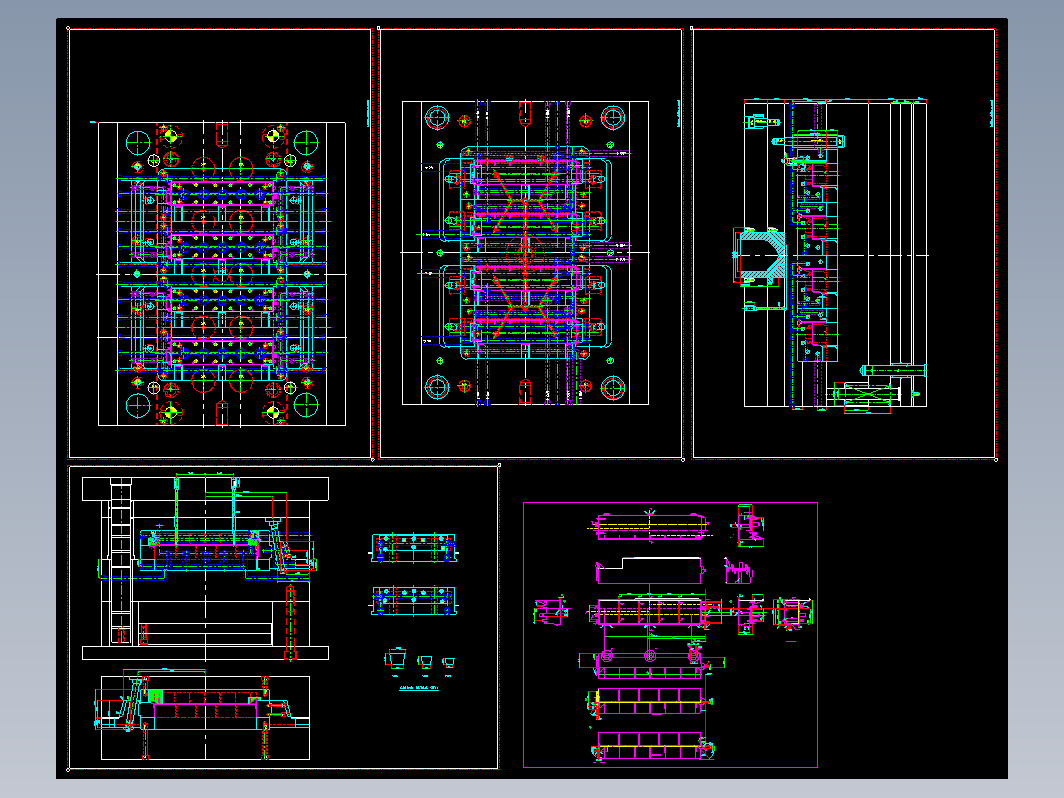 模具结构图—066行位前镶顶