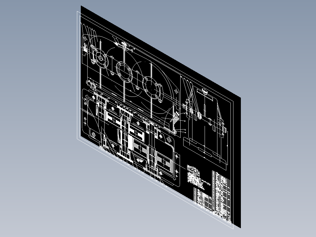 1.3KW,37.2传动比的二级减速器装配图