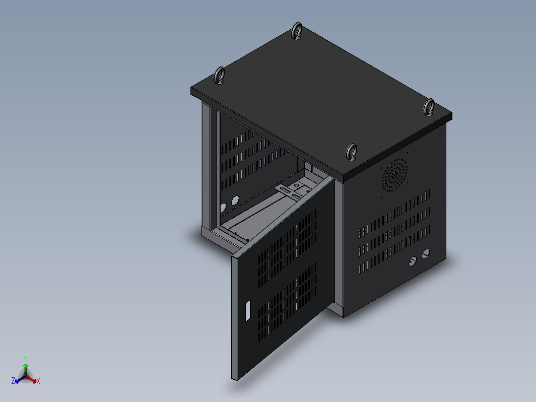 30KVA-550x500x400小配电柜小机柜钣金结构