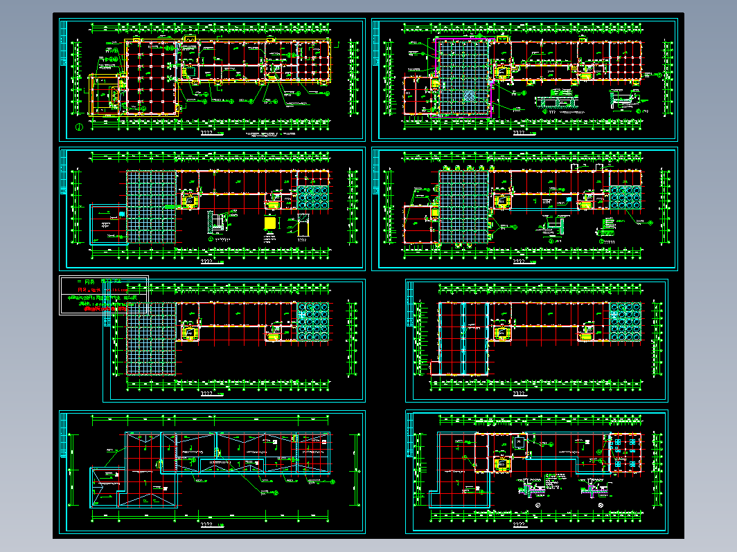 全套面粉加工厂建筑图