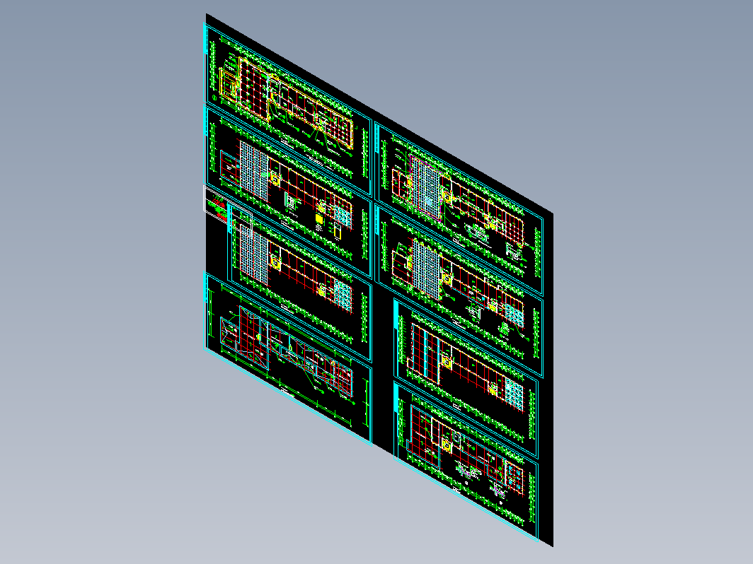 全套面粉加工厂建筑图