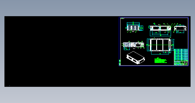 电池箱设计图CAD