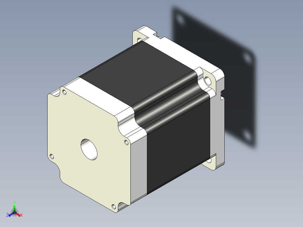 步进电机3D图86J18101-450(Z)