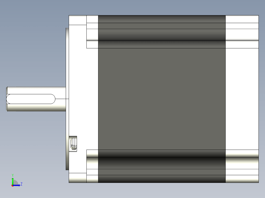 步进电机3D图86J18101-450(Z)