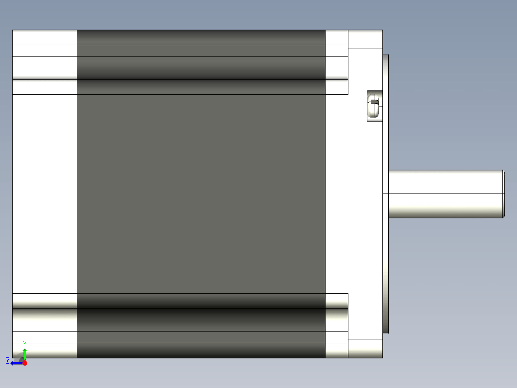 步进电机3D图86J18101-450(Z)