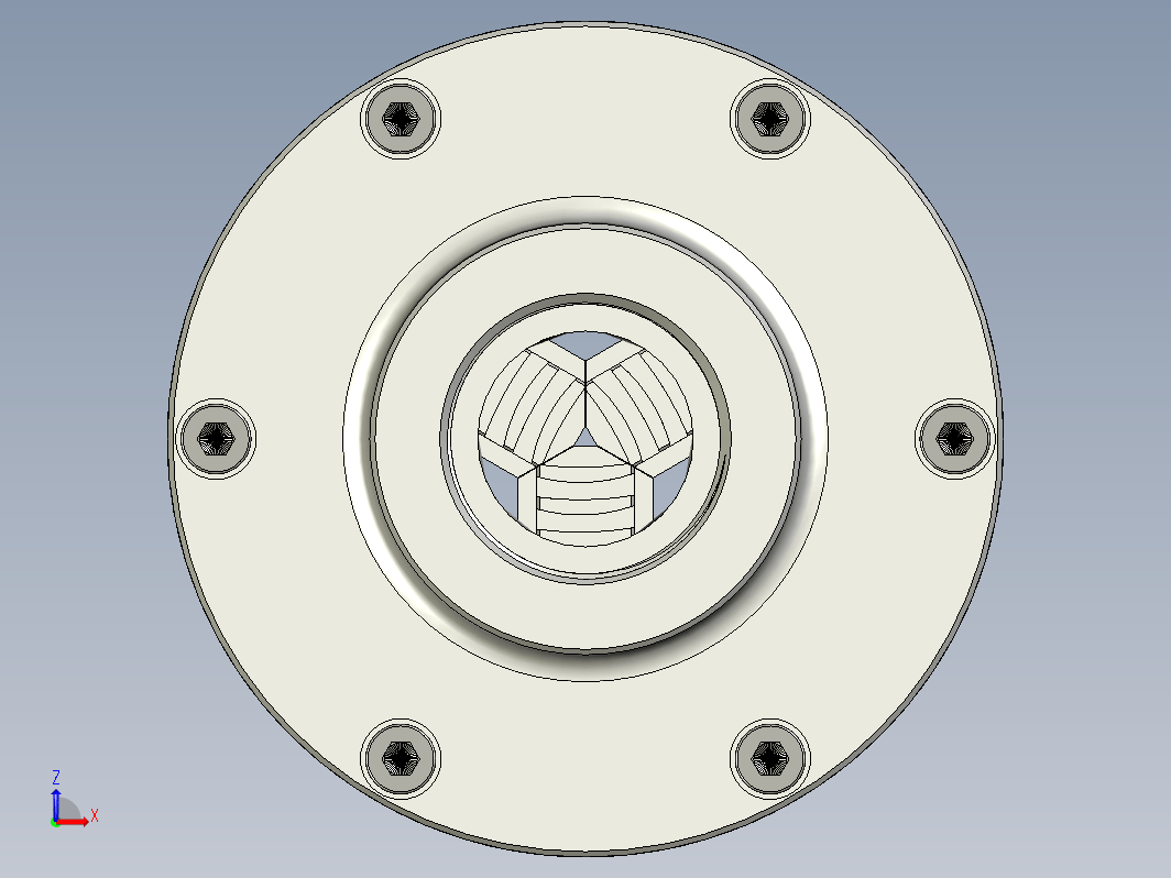 三爪卡盘简易模型 3-jaw-chuck