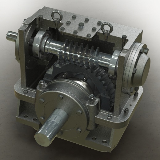 Worm Reduction Gear蜗轮减速器缩略图