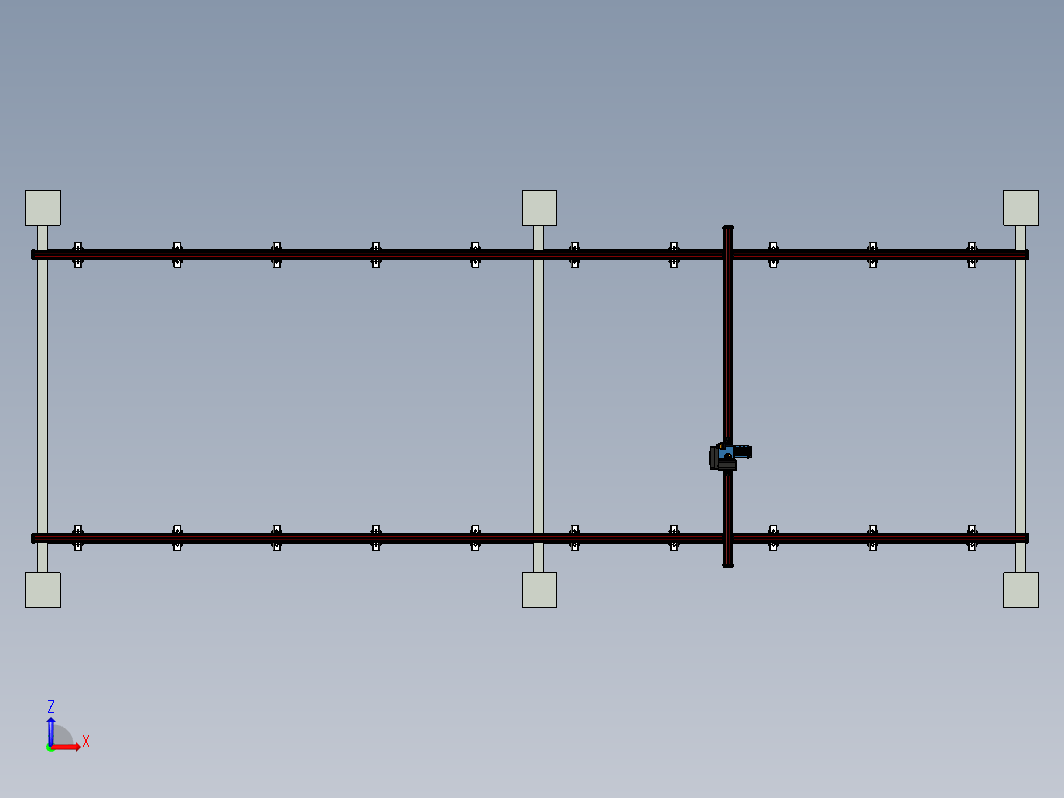 10mx4mx3.8m龙门架+KBK+0.5吨电葫芦，适用于起重吊装