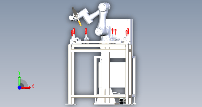 F0489-机器人焊接夹具机