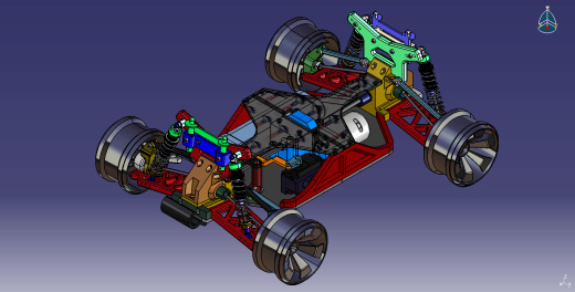 OpenRC 1_10 Truggy四驱车(CATIA设计版)缩略图