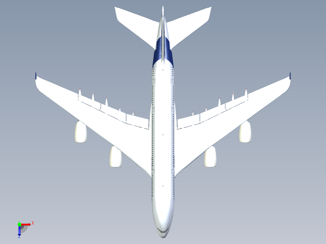 F0600-空客A380-800飞机模型