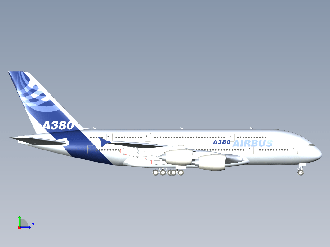 F0600-空客A380-800飞机模型