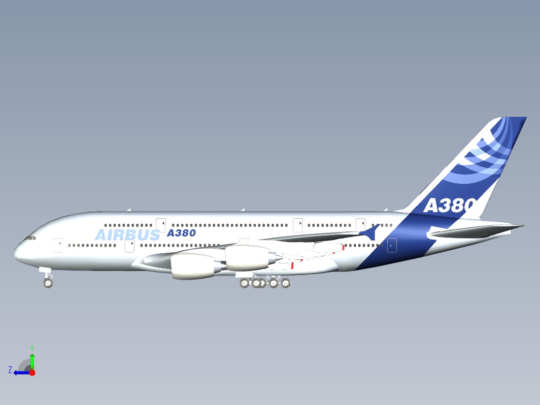 F0600-空客A380-800飞机模型