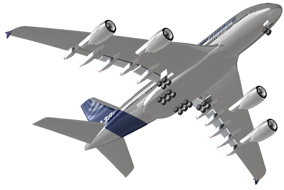 F0600-空客A380-800飞机模型