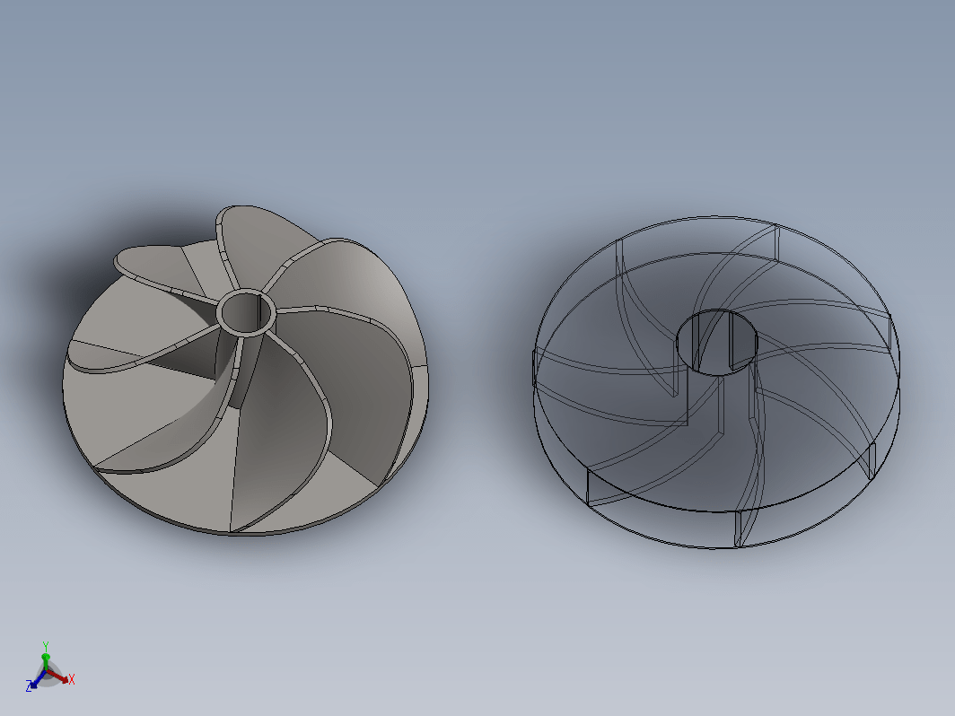 Solidworks 中的离心叶片叶轮设计