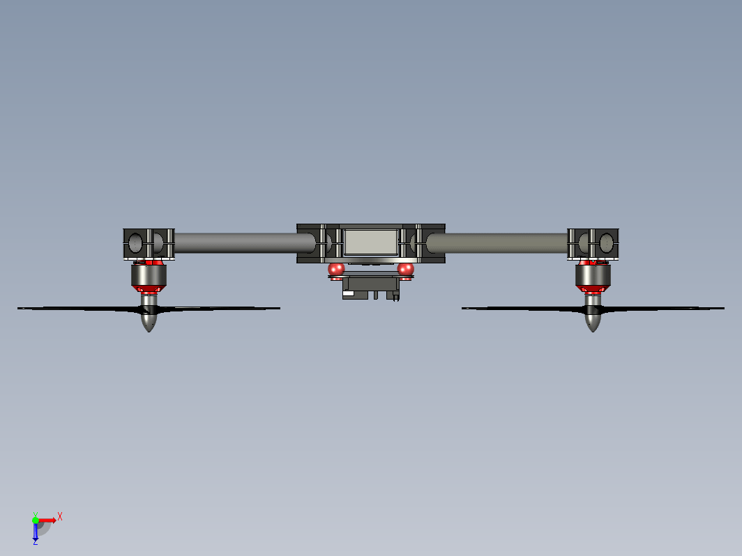 简易无人机四旋翼机机架 Drone quadcopter frame