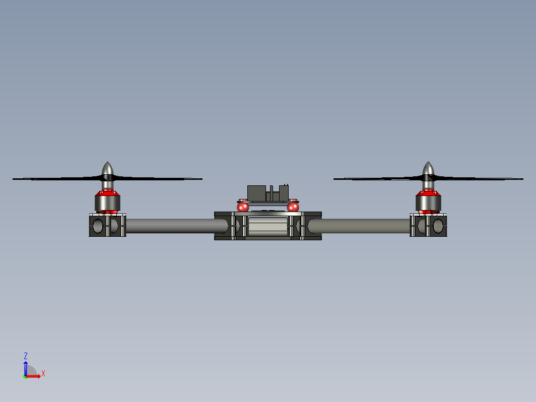 简易无人机四旋翼机机架 Drone quadcopter frame