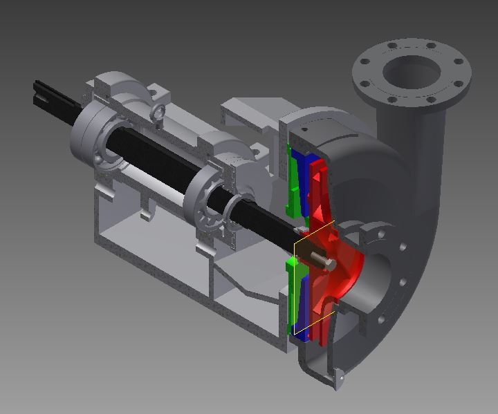 centrifugal-pump离心泵半剖结构