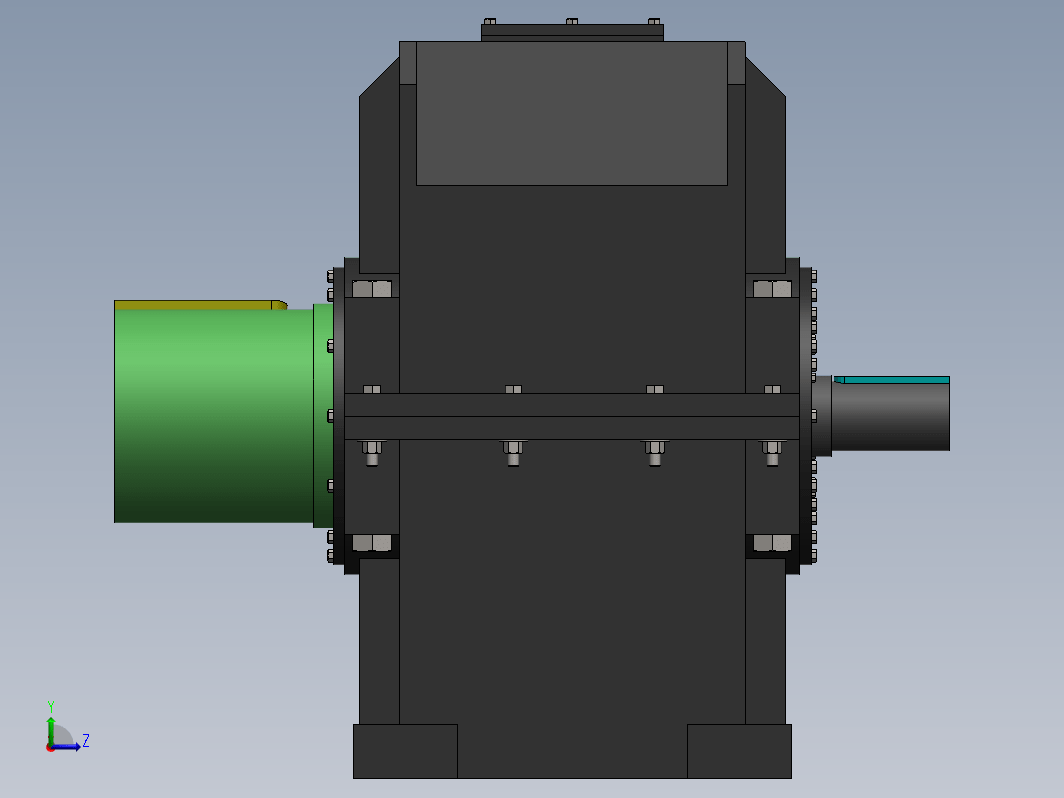 reductor gearbox二级斜齿轮减速箱