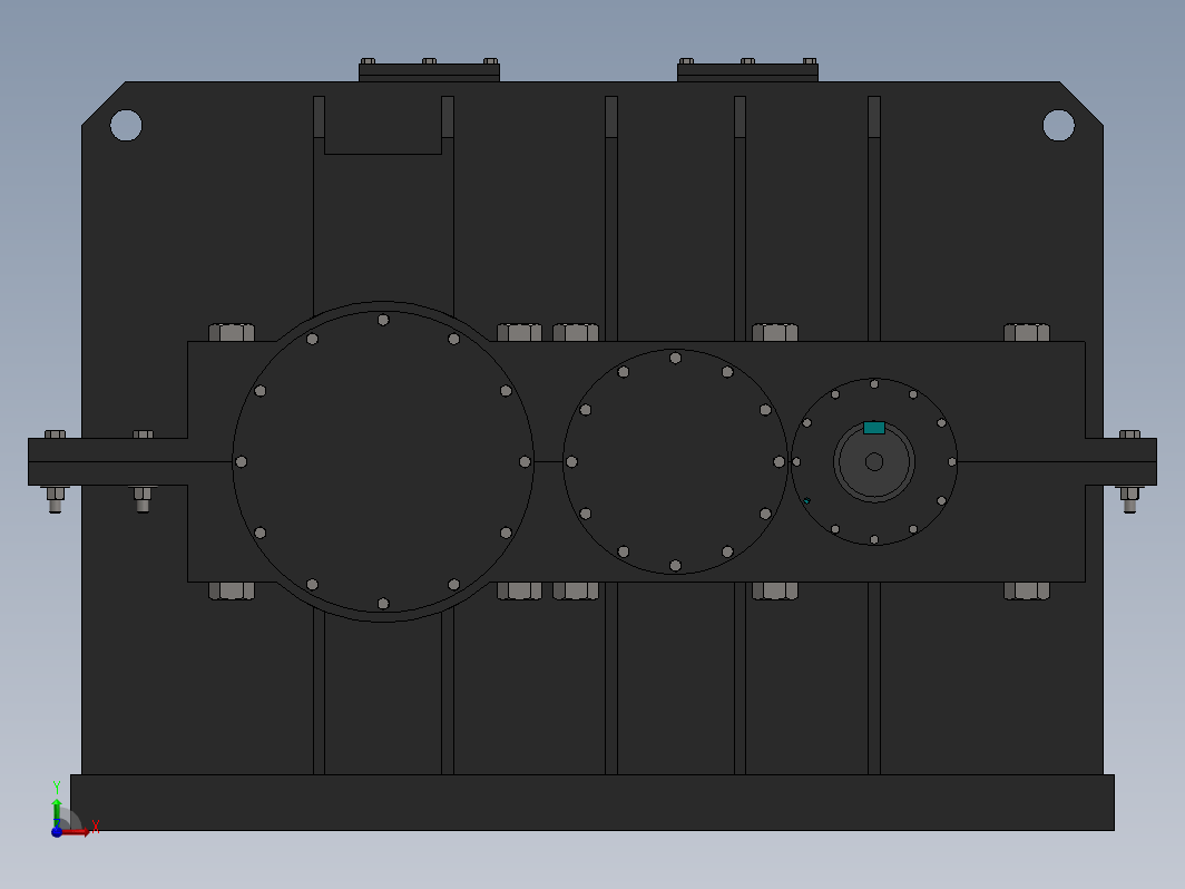 reductor gearbox二级斜齿轮减速箱