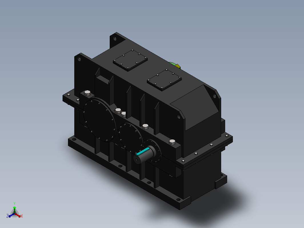 reductor gearbox二级斜齿轮减速箱