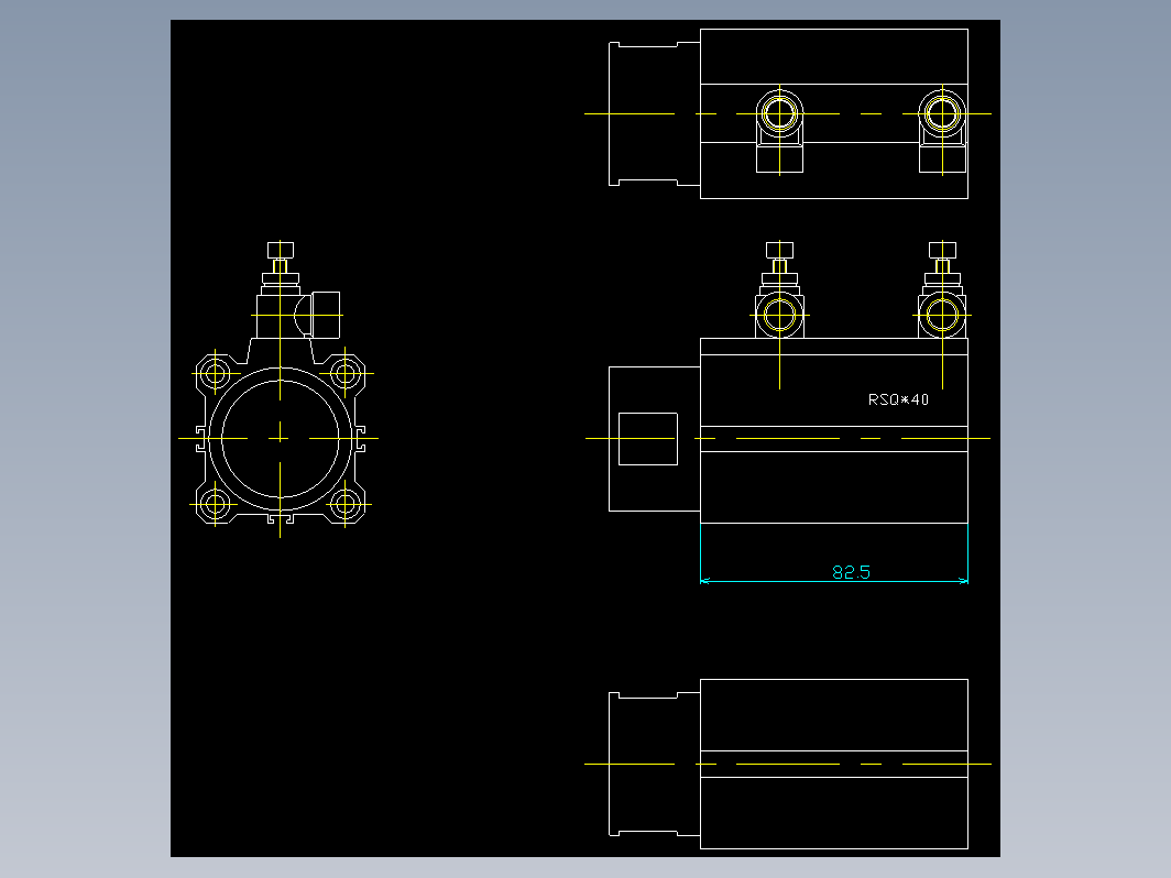 气缸 rsq40