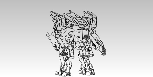 MECHBOT2.1.0机器人拼装模型激光雕刻图缩略图