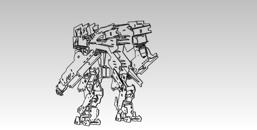 MECHBOT2.1.0机器人拼装模型激光雕刻图缩略图