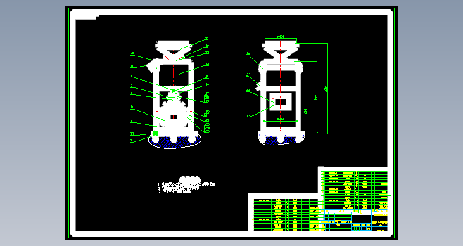 浆渣自分离立式磨浆机设计CAD+说明