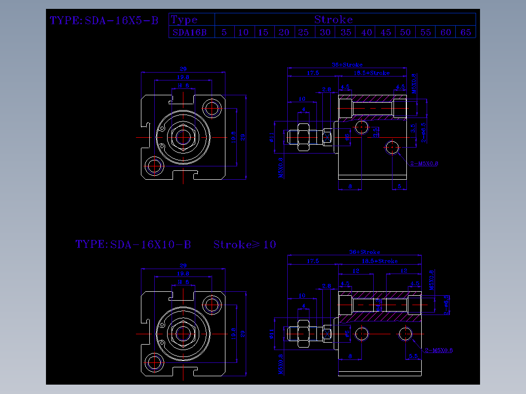 SDA气缸 83-SDA-16-BZW