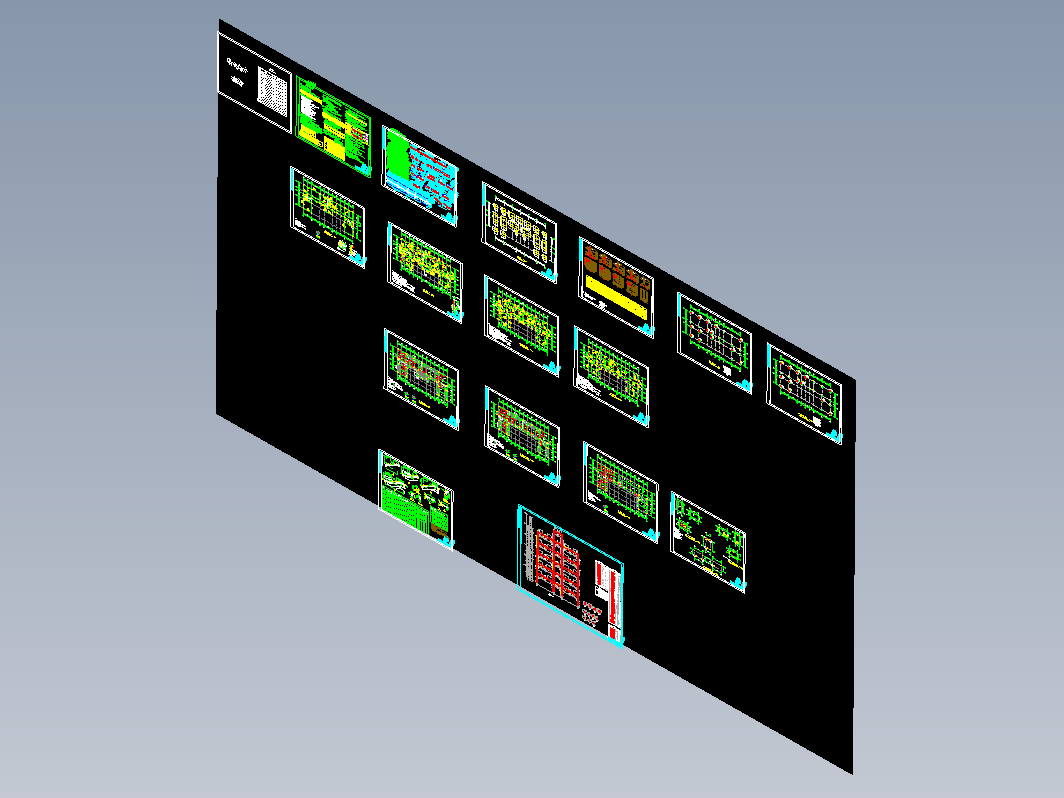 六层学生宿舍楼设计方案CAD+计算书