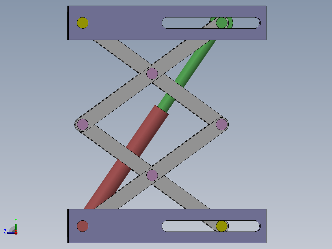 简易升降台结构3D图纸 Solidworks设计