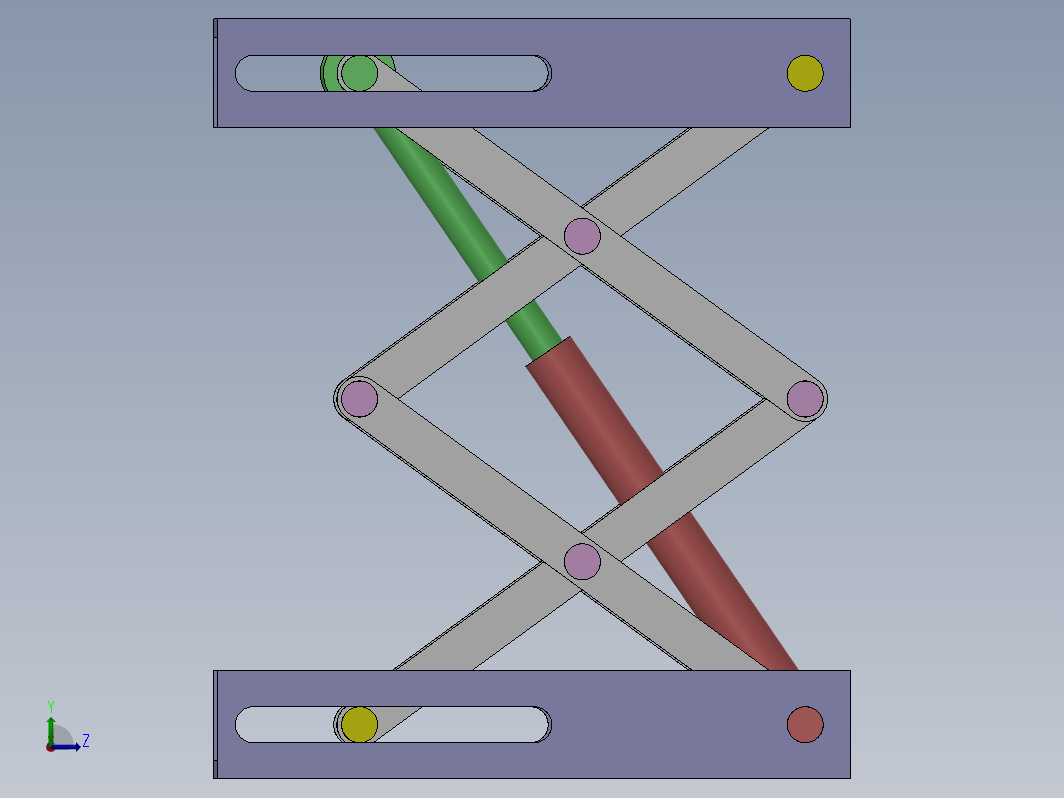 简易升降台结构3D图纸 Solidworks设计