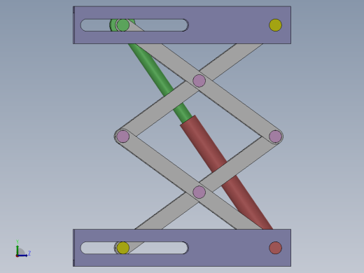 简易升降台结构3D图纸 Solidworks设计缩略图