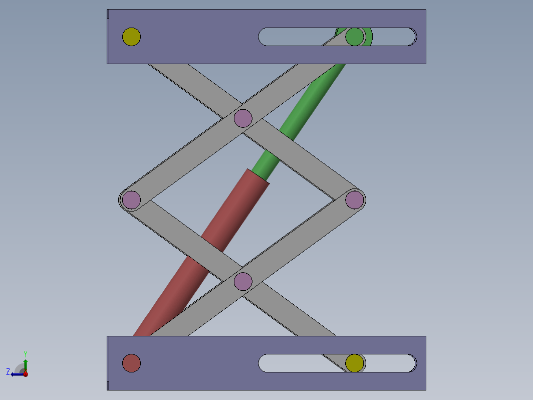 简易升降台结构3D图纸 Solidworks设计