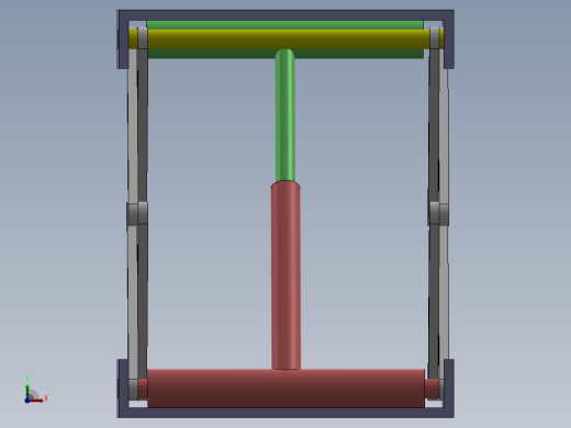 简易升降台结构3D图纸 Solidworks设计缩略图