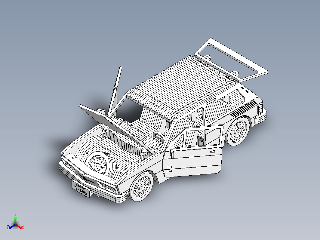 VW轿车激光切割